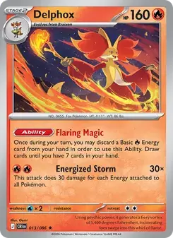 Delphox 013/86 Chaos Rising Pokémon card