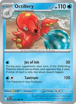 Octillery 017/86 Chaos Rising Pokémon card