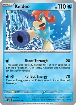 Keldeo 019/86 Chaos Rising Pokémon card