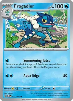 Frogadier 021/86 Chaos Rising Pokémon card