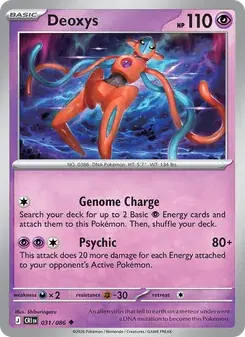 Deoxys 031/86 Chaos Rising Pokémon card