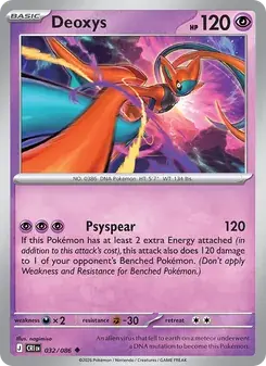 Deoxys 032/86 Chaos Rising Pokémon card
