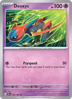 Deoxys 034/86 Chaos Rising Pokémon card