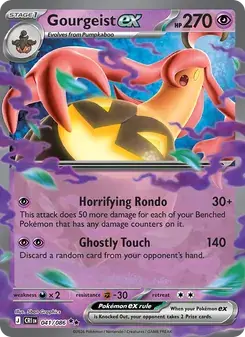 Gourgeist ex 041/86 Chaos Rising Pokémon card