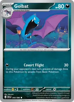 Golbat 050/86 Chaos Rising Pokémon card