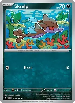 Skrelp 058/86 Chaos Rising Pokémon card