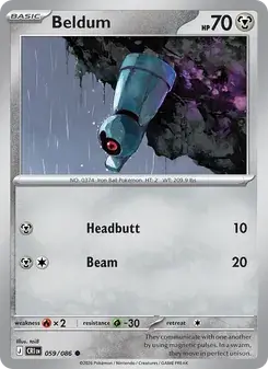 Beldum 059/86 Chaos Rising Pokémon card