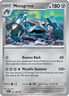 Metagross 061/86 Chaos Rising Pokémon card