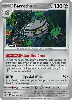 Ferrothorn 063/86 Chaos Rising Pokémon card