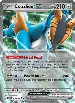 Cobalion ex 064/86 Chaos Rising Pokémon card
