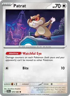 Patrat 070/86 Chaos Rising Pokémon card