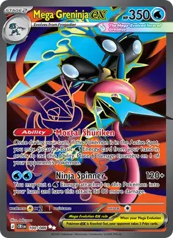 Mega Greninja ex 100/86 Chaos Rising Pokémon card
