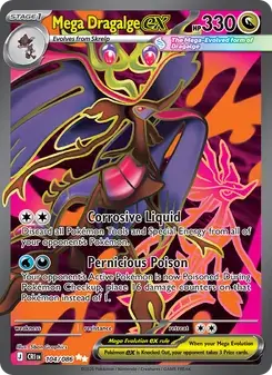 Mega Dragalge ex 104/86 Chaos Rising Pokémon card