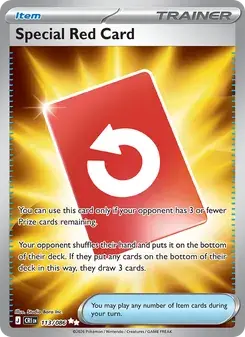 Special Red Card 113/86 Chaos Rising Pokémon card