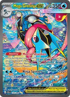 Mega Greninja ex 116/86 Chaos Rising Pokémon card