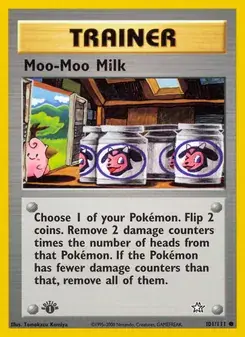 Moo-Moo Milk 101/111 Neo Genesis Pokémon card