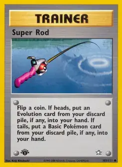 Super Rod 103/111 Neo Genesis Pokémon card
