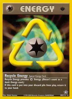Recycle Energy 105/111 Neo Genesis Pokémon card