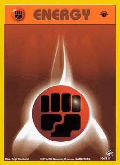 Fighting Energy 106/111 Neo Genesis Pokémon card