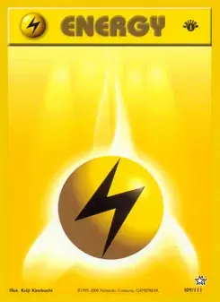 Lightning Energy 109/111 Neo Genesis Pokémon card