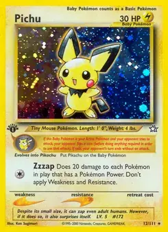 Pichu 12/111 Neo Genesis Pokémon card