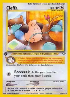 Cleffa 20/111 Neo Genesis Pokémon card