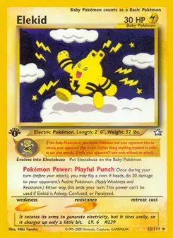 Elekid 22/111 Neo Genesis Pokémon card