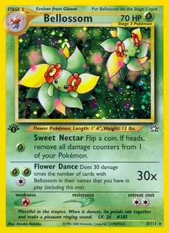 Bellossom 3/111 Neo Genesis Pokémon card