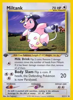 Miltank 41/111 Neo Genesis Pokémon card