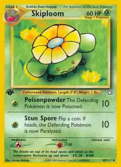 Skiploom 49/111 Neo Genesis Pokémon card