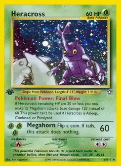 Heracross 6/111 Neo Genesis Pokémon card