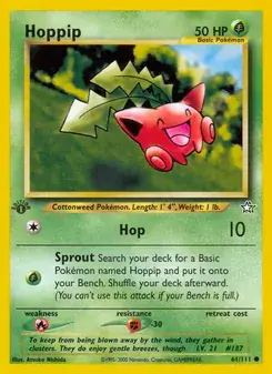 Hoppip 61/111 Neo Genesis Pokémon card