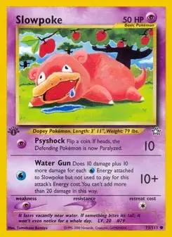 Slowpoke 73/111 Neo Genesis Pokémon card