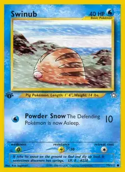 Swinub 79/111 Neo Genesis Pokémon card