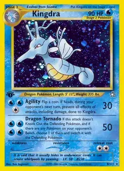 Kingdra 8/111 Neo Genesis Pokémon card