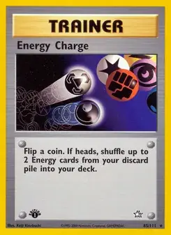 Energy Charge 85/111 Neo Genesis Pokémon card