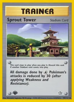 Sprout Tower 97/111 Neo Genesis Pokémon card