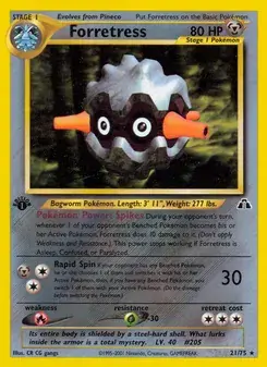 Forretress 21/75 Neo Discovery Pokémon card