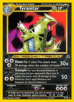 Tyranitar 31/75 Neo Discovery Pokémon card
