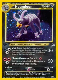 Houndoom 4/75 Neo Discovery Pokémon card