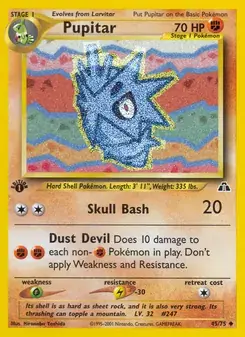 Pupitar 45/75 Neo Discovery Pokémon card