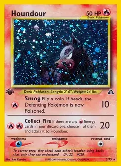 Houndour 5/75 Neo Discovery Pokémon card