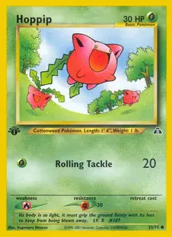 Hoppip 55/75 Neo Discovery Pokémon card