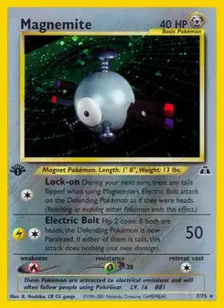 Magnemite 7/75 Neo Discovery Pokémon card