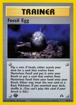 Fossil Egg 72/75 Neo Discovery Pokémon Karte