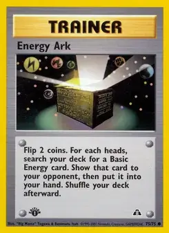 Energy Ark 75/75 Neo Discovery Pokémon card