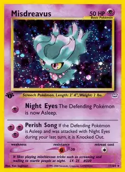 Misdreavus 11/64 Neo Revelation Pokémon card