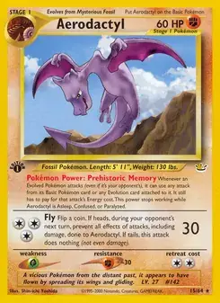 Aerodactyl 15/64 Neo Revelation Pokémon card