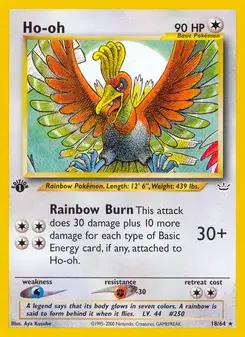 Ho-oh 18/64 Neo Revelation Pokémon card