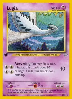 Lugia 20/64 Neo Revelation Pokémon card